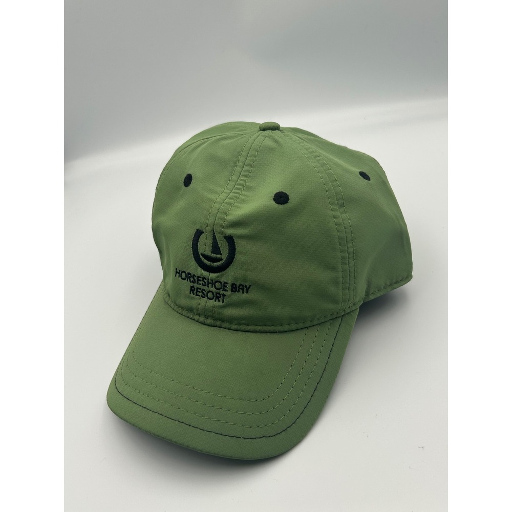 Pukka Horseshoe Bay Resort Green Performance Baseball Cap Hat Adjustable Strap